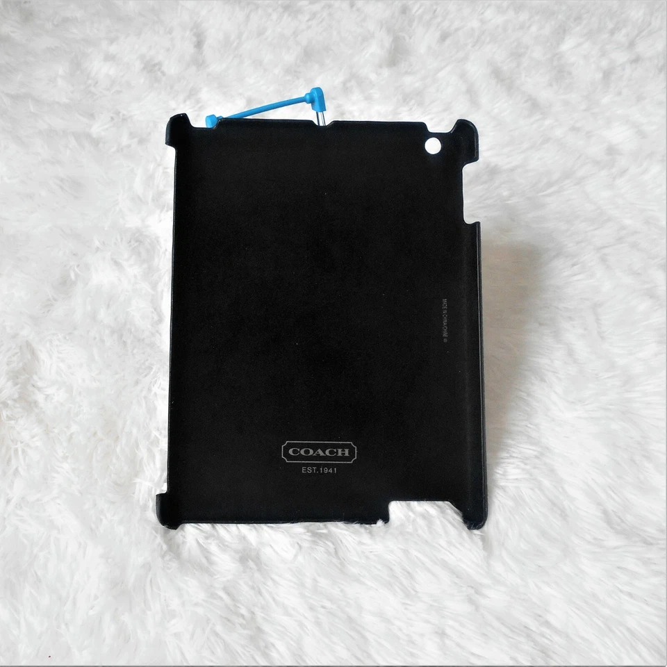Coach iPad Case Grey Storm Blue Heritage Signature Hard Case For iPad F64219 - Image 2 of 4