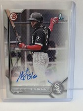 Elijah Tatis 2022 Bowman 1st Paper Prospect Auto #PPA-ET - Chicago White Sox