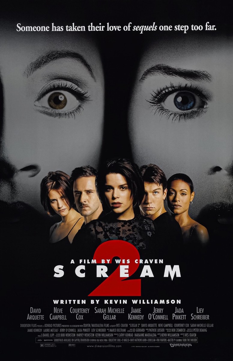 Scream 2 movie poster - Wes Craven, Horror - 11 x 17 inches Scream