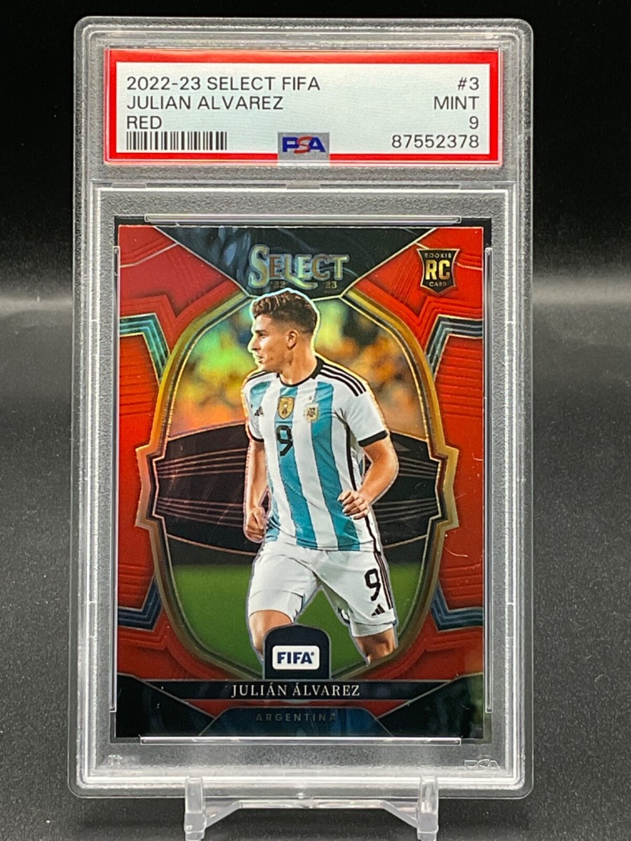 2022-23 Select FIFA Soccer Red Parallel #3 Julian Alvarez Rookie