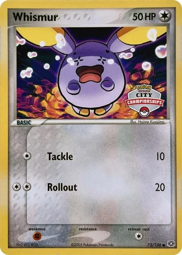 Whismur 073/106 League & Championship Cards