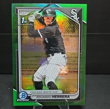 2024 Bowman Chrome 1st - Prospect Green Refractor Eduardo Herrera /99 