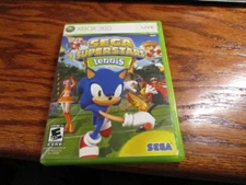 Sega Superstars Tennis (Microsoft Xbox 360, 2008) Case and Manual 