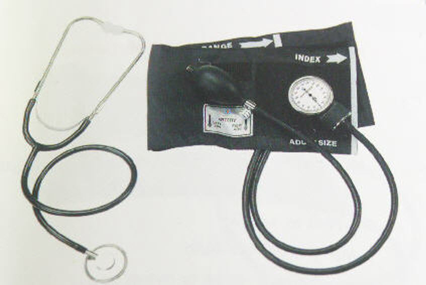 Blood Pressure Cuff with stethoscope large adult size  