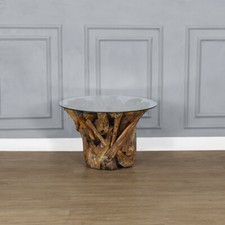 Teak Driftwood Round Coffee