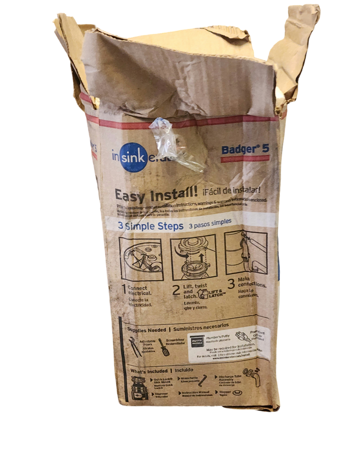 Badger 5 Garbage Disposal 1/2 HP INSINKERATOR BADGER 5 Lift