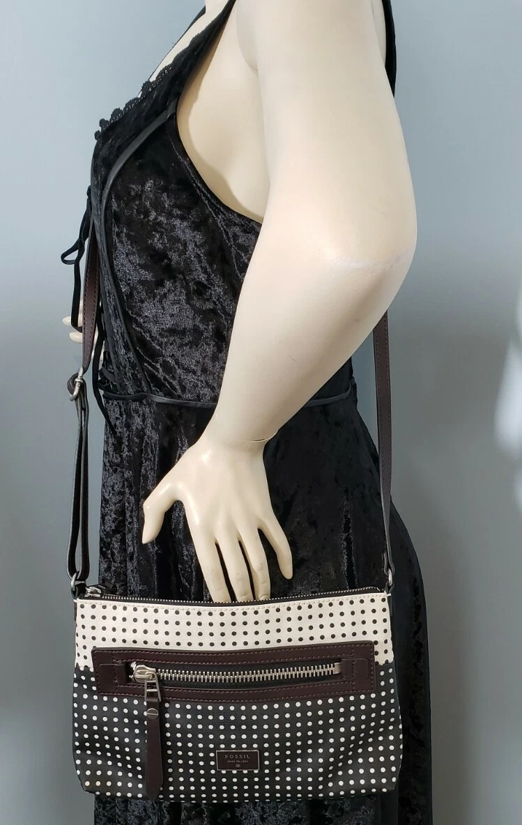 Fossil polka dot crossbody hotsell