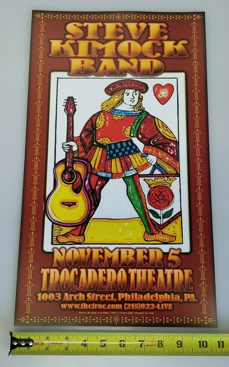Steve Kimock Band 2004 Trocadero Theatre Philly Concert Poster 11
