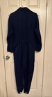 ZARA Woman Premium Denim Women’s Jumpsuit Navy Blue Sz Large — photo 2