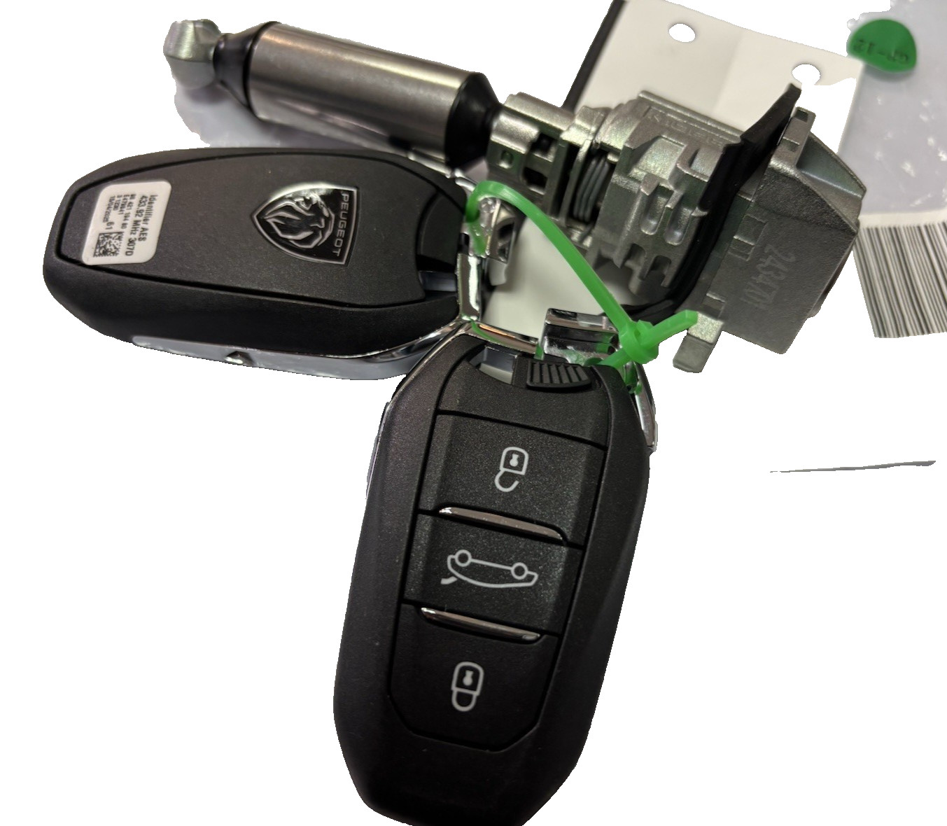 Barillet de porte auto Peugeot Keyless-Go cylindre serrure avant avec 2 cles