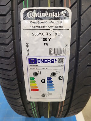 Continental ContiSportContact 5 255/50 R21 109Y FR XL DOT:0424 1STK!!!
