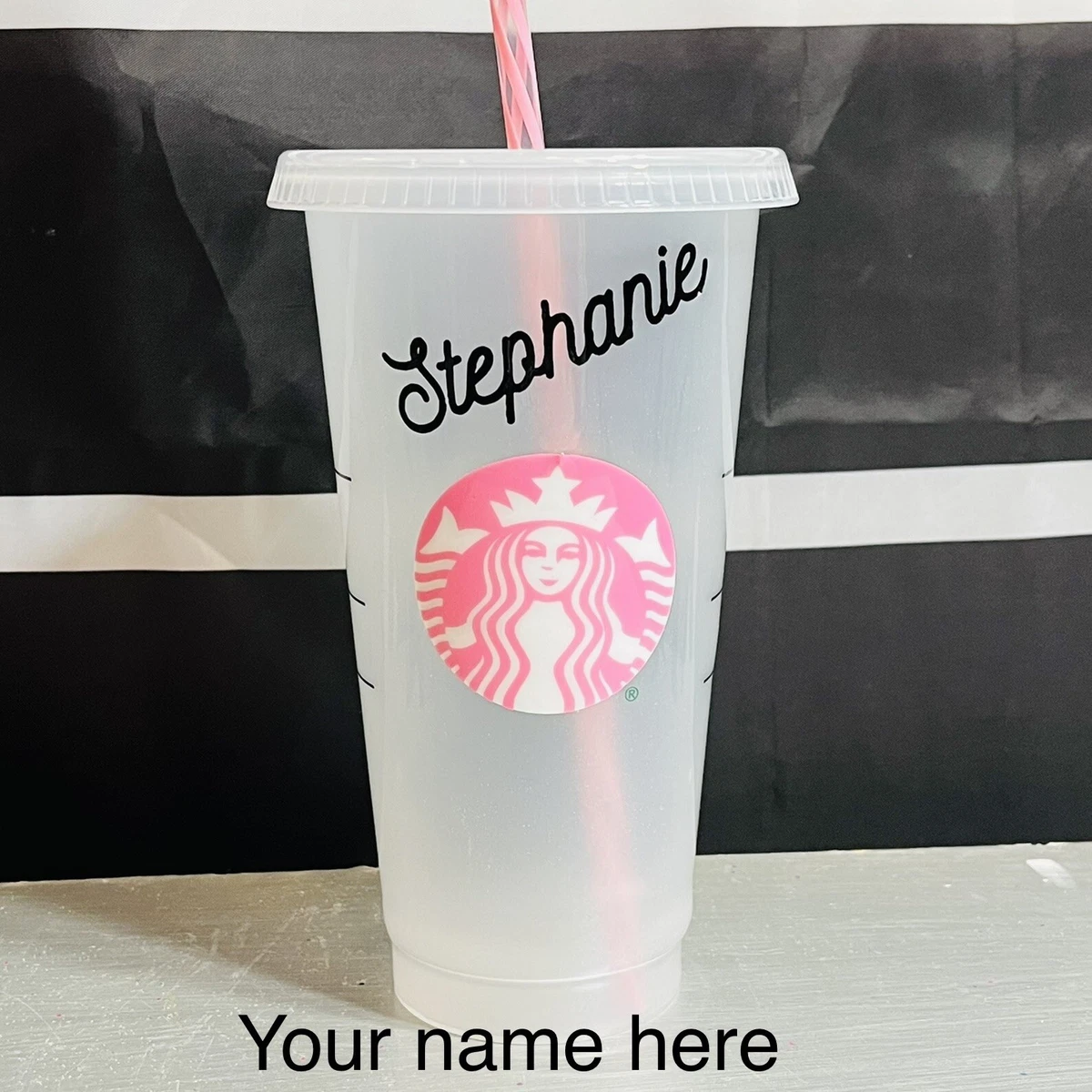 Personalised Starbucks Cup With Straw