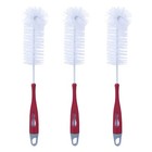 Superio Blue Bottle Brush with Nipple Brush and Comfort Grip Handle (3 Pack)