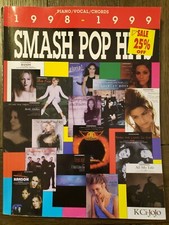 1998 1999 SMASH POP HITS SONGBOOK EASY PIANO Spice Girls Madonna Sheet Music
