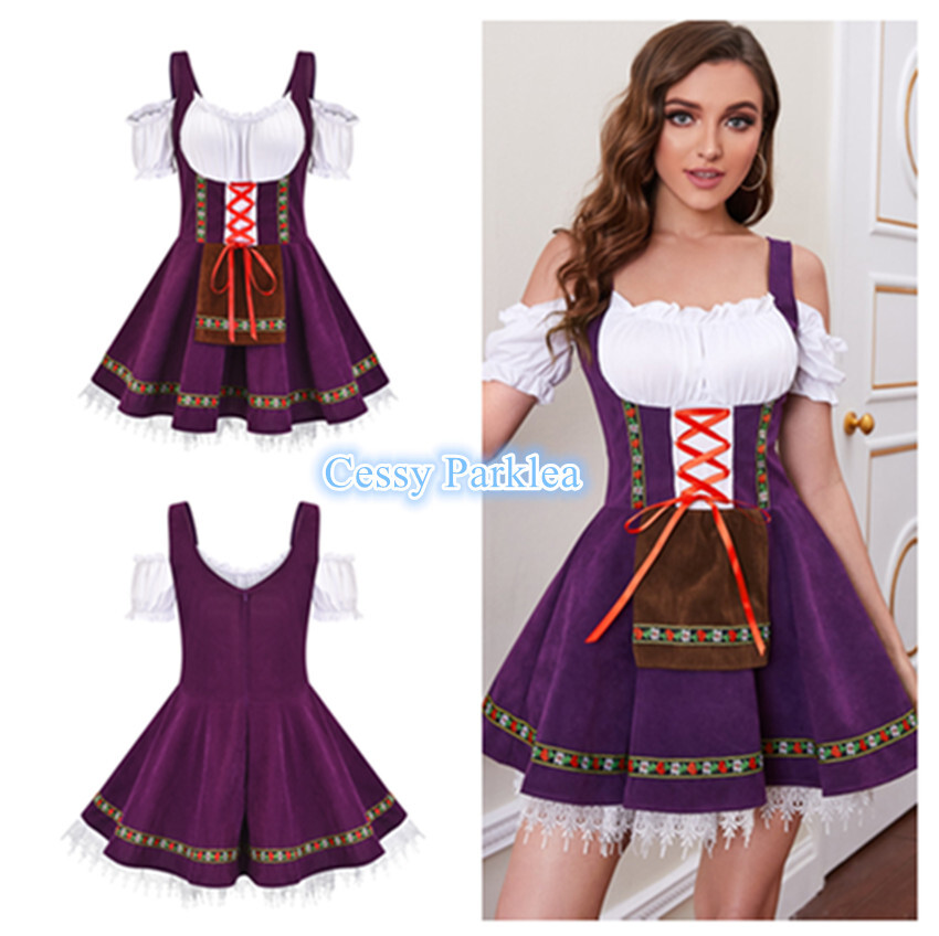 XC13 German Oktoberfest Bavarian Heidi Dirndl Lederhosen Beer Maid