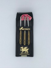 Vintage Wiftflyte Darts - One Bent - With leather case - 24 Grammes ENGLAND RARE