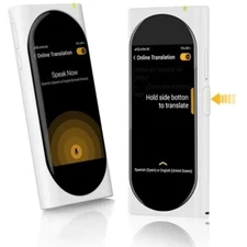2-in-1 AI Translator Device & Voice Recorder Transcriber, 100+ Languages