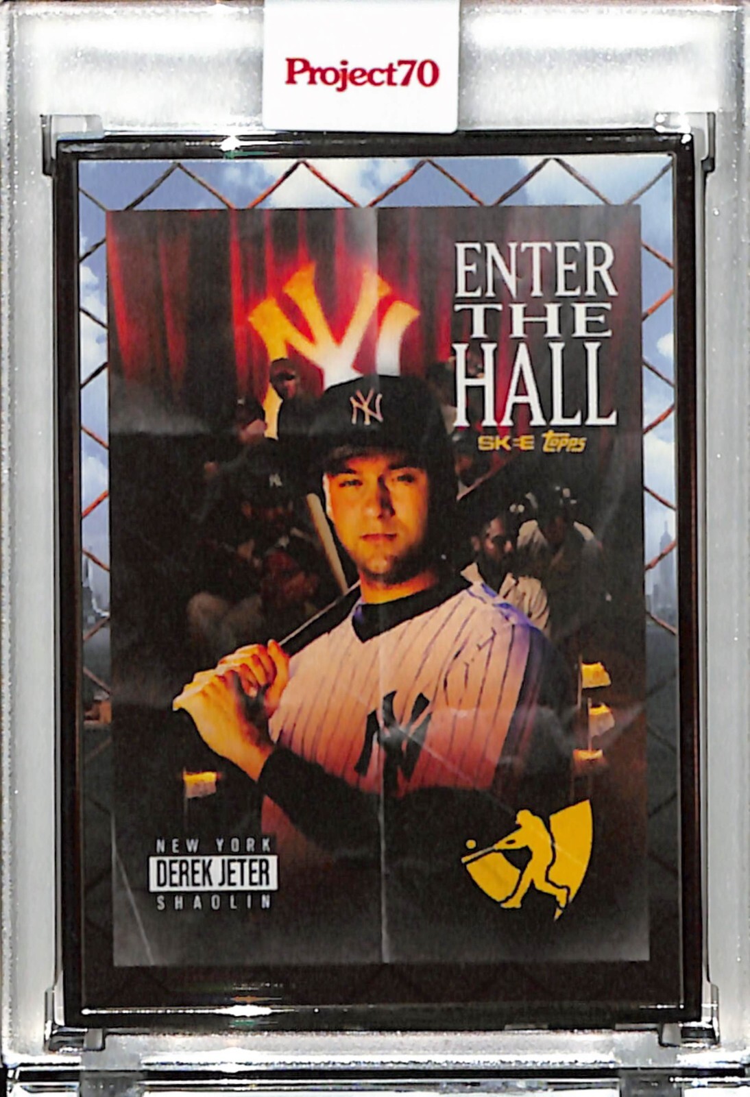 2021 TOPPS PROJECT 70 #530 DEREK JETER BY DJ SKEE P70 AP SILVER FRAME 50/51