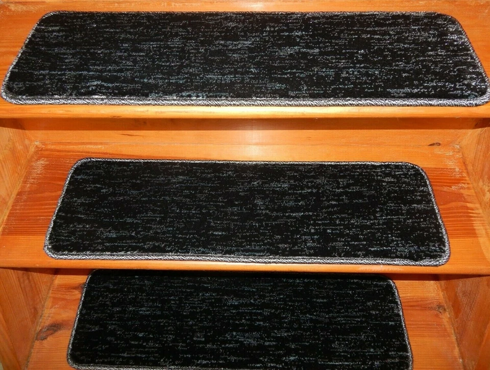 17 ступеней 9 x 30 дюймов + 1 площадка 30 x 30 дюймов ступени лестницы 100% шерстяной ковер - Изображение 3 из 4