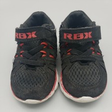 Toddler Reebok Rbx Ronnie Size 5 Black Red Hook Loop ef0492