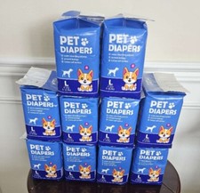 120 ct Waist Disposable Dog Diapers Male Wraps Belly Bands Pet Soft Cat Diaper L