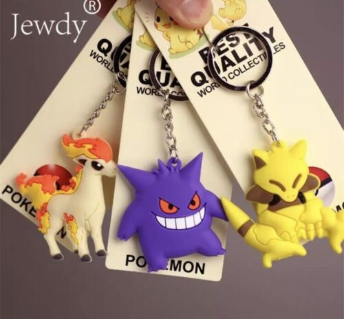 Pokemon Abra Portachiavi Anime Cartoni Animati Cosplay Portachiavi Giocattolo 2,5" - Foto 5 di 12