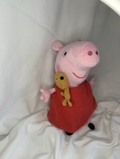 Ty Beanie Buddy Peppa Pig With Teddy 10"