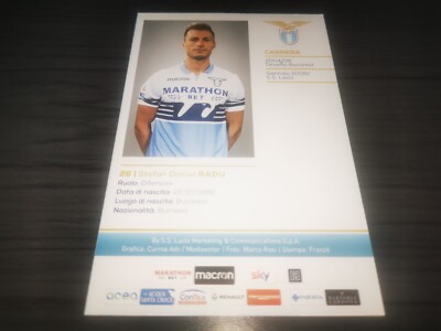 Stefan Daniel Radu hand signed S.S. Lazio Club autograph