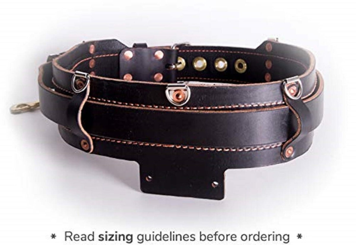 Low Pro Leather Mining Work Belt w/Brass OR Nickel Grommets