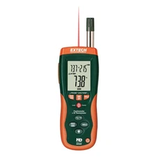 EXTECH HD500 Relative Humidity Meter,w/IR Thermometer 2HZB6