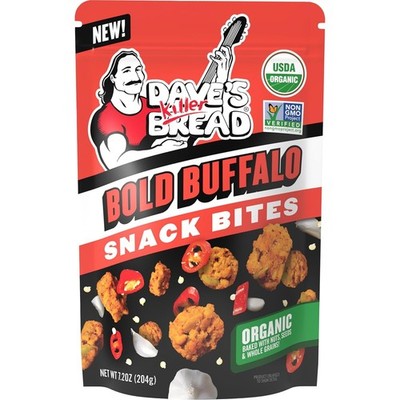 Dave's Killer Bread Bold Buffalo Organic Snack Bites 7.2Oz Whole Grain (2 packs)