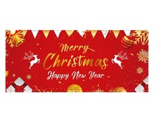 7x16FT Christmas Garage Door Banner Holiday Backdrop Merry Christmas Designs