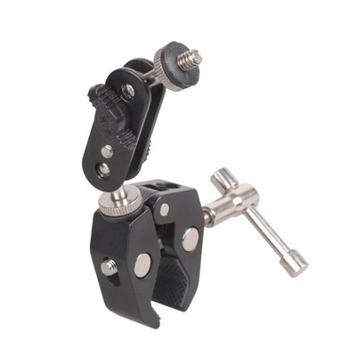 Multipurpose Aluminum Clamp With Double Ball Joint For Various Devices