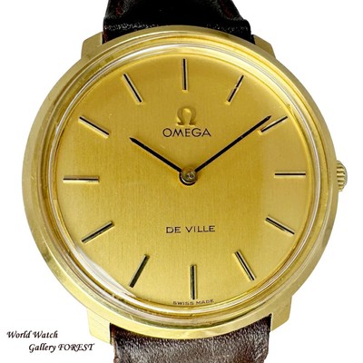 Omega De Ville Tool 104 Vintage Gold Herren Handaufzug Armbanduhr Gebraucht a...