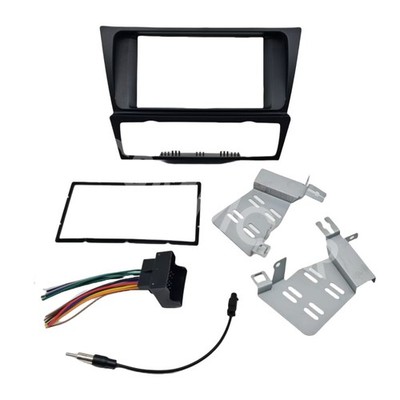 Double DIN Radio Dash Panel Harness Antenna Fit For BMW 3 Series E90 2004-2012