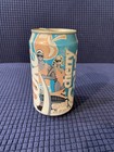 VTG 1989 Cherry Coke Pop Art Can Bottom Opened Empty Teal Pink Soda — photo 2