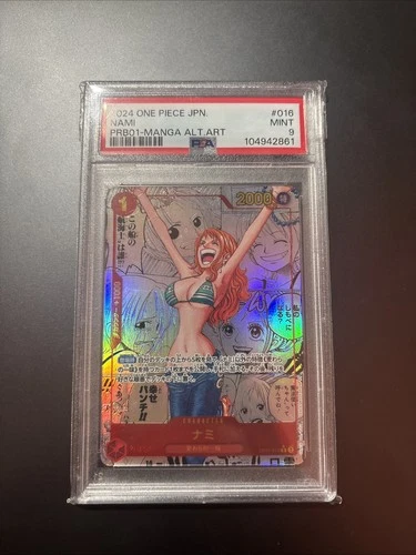 PSA 9 Nami OP01-016 Manga Alt Art ONE PIECE CARD The Best Japanese PRB-01