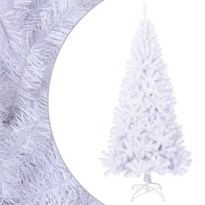 WALPLUS Artificial Christmas Tree with Thick Branches White 180 cm PVC Full