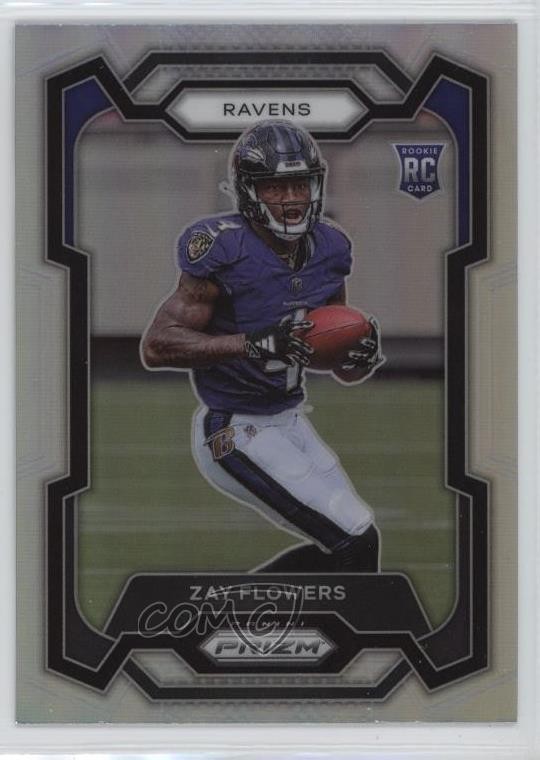 2023 Panini Prizm Rookies Silver Prizm Zay Flowers #307 Rookie RC