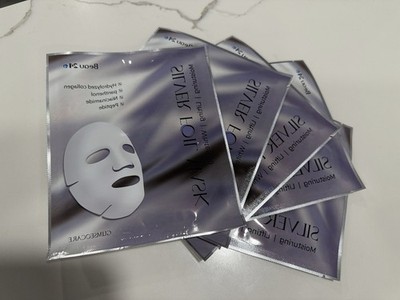 GUMSEOCARE Silver Foil Mask 5pcs Hydrating Firming Glow Korean Face Mask