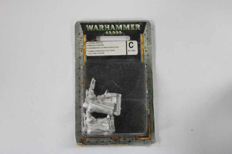 Warhammer 40K Astra Militarum Cadian Snipers OOP Sealed 72926 L