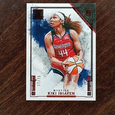 2025 Panini Impeccable WNBA #97 Rookie Kiki Iriafen /75 RC