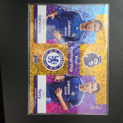 2025-26 Topps Premier League Pro Partnership John Terry R.Carvalho 14/50 Gold