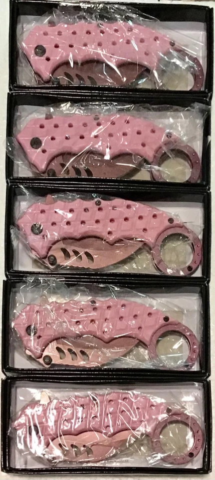 Lote de 5 novas facas de bolso Karambit abertura assistida aço inoxidável #1 - Imagem 3 de 3