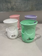 4 Pack Silicone Sleeves for Avent Glass Bottle, Break-Resistant Holder 8oz 