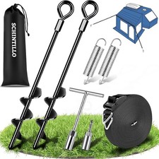 13m Awning Tie Down Kit Storm Straps Ground Anchors Caravan Wind Resistant