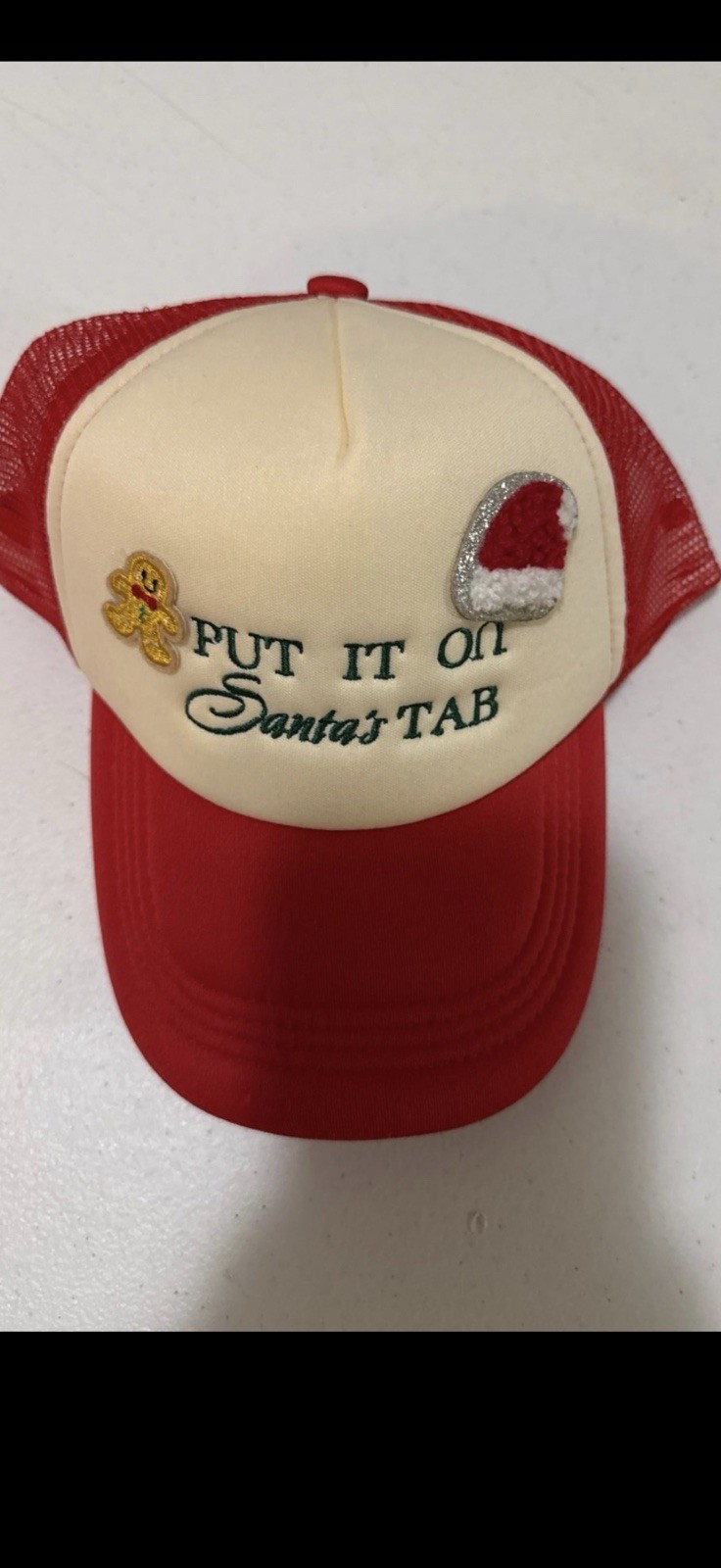 Mesh Back Santa Gingerbread Christmas Theme For Men