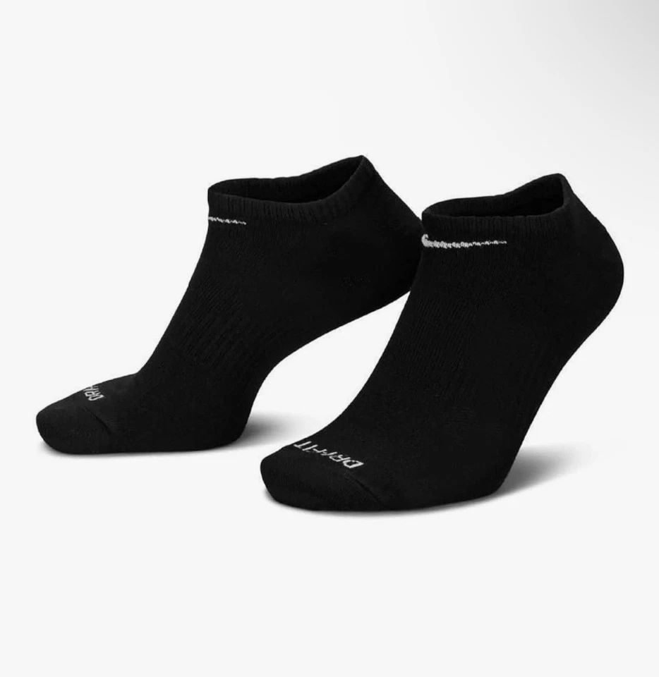 Носки мужские Nike повседневные черные спортивные тренировочные Dri-Fit незаметные 6 пар большие - Изображение 2 из 4