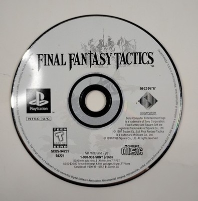 Final Fantasy Tactics Sony Playstation PS1 (1997) Disc Only Tested & Working