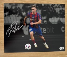 FERMIN LOPEZ SIGNED BARCELONA 11X14 PHOTO BAS BECKETT